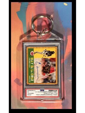 3163 Elly De La Cruz 2024 Transcendent Superfractor Keychain-Gift